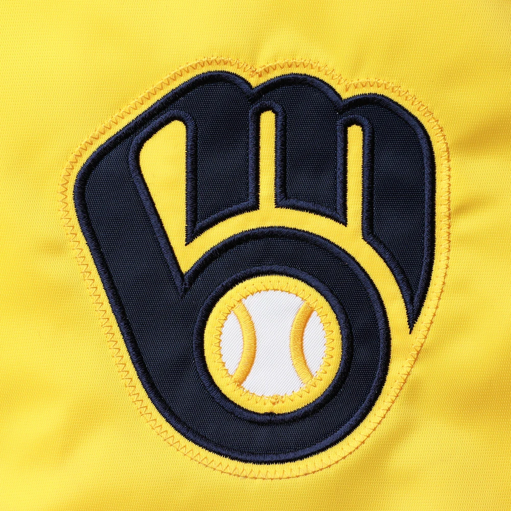Women's Starter Gold Milwaukee Brewers The Legend Full-Snap Jacket