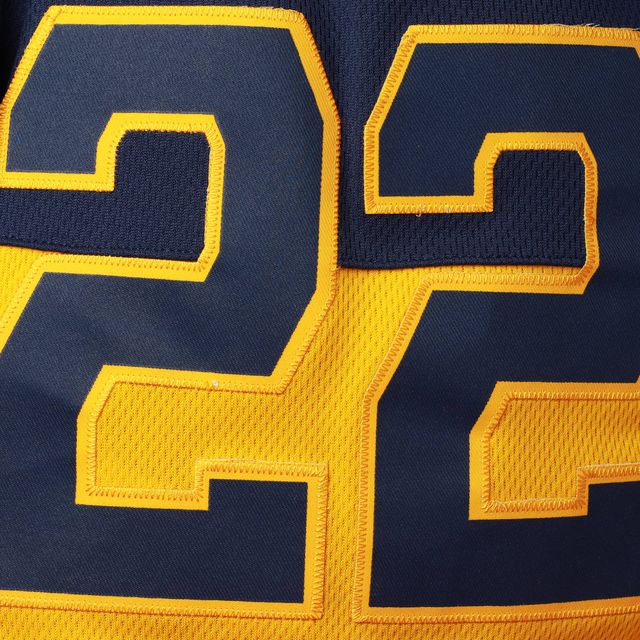 Christian Yelich Navy Milwaukee Brewers Pandemonium Short avec nom et numéro pour jeune