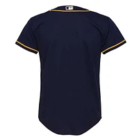 Youth Nike Navy Milwaukee Brewers Alternate Replica Team - Jersey