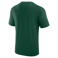 T-shirt de presse Full Court la collection Crossover Milwaukee Bucks Fanatics Hunter Green pour hommes
