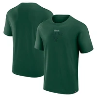 T-shirt de presse Full Court la collection Crossover Milwaukee Bucks Fanatics Hunter Green pour hommes