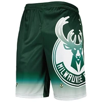 Men's Fanatics Hunter Green Milwaukee Bucks Graphic Shorts