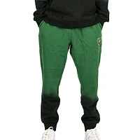 Men's FISLL Hunter Green Milwaukee Bucks Black Dip-Dye - Jogger Pants