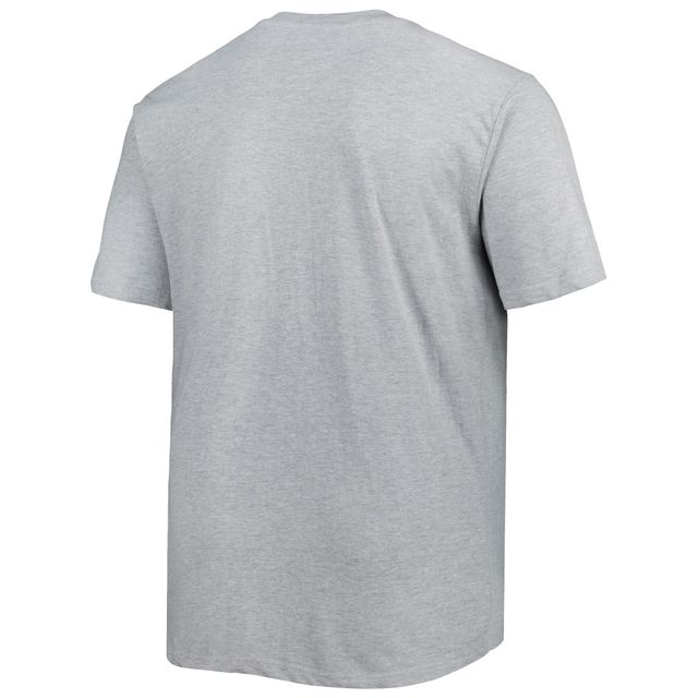 T-shirt Big & Tall Heart Soul des Milwaukee Bucks gris chiné pour homme