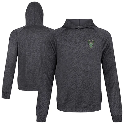 Men's Levelwear Black Milwaukee Bucks Challenger Pullover Hoodie