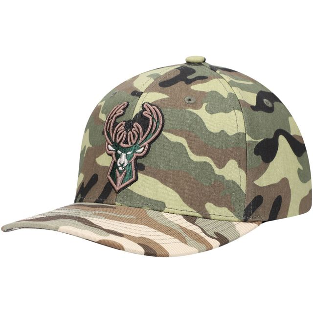 Milwaukee Bucks Woodland Desert de Mitchell & Ness pour homme - Casquette Snapback