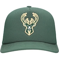 Casquette réglable Mitchell & Ness Hunter Green Milwaukee Bucks Core Evergreen OTC Trucker pour hommes