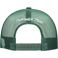 Casquette réglable Mitchell & Ness Hunter Green Milwaukee Bucks Core Evergreen OTC Trucker pour hommes