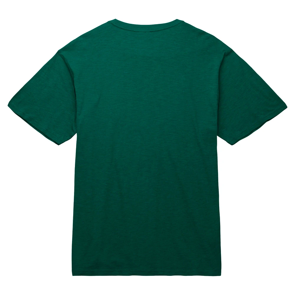 Men's Mitchell & Ness Hunter Green Milwaukee Bucks Hardwood Classics Legendary Slub T-Shirt