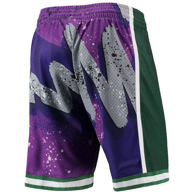 Short Swingman violet Mitchell & Ness Milwaukee Bucks Hardwood Classics 2000 Hyper Hoops pour hommes