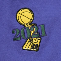 Men's Mitchell & Ness  Purple Milwaukee Bucks Hardwood Classics Team OG 3.0 Pullover Hoodie