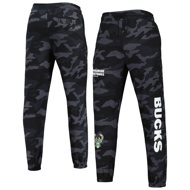 Pantalon de jogging Tonal Milwaukee Bucks New Era pour homme noir/camouflage