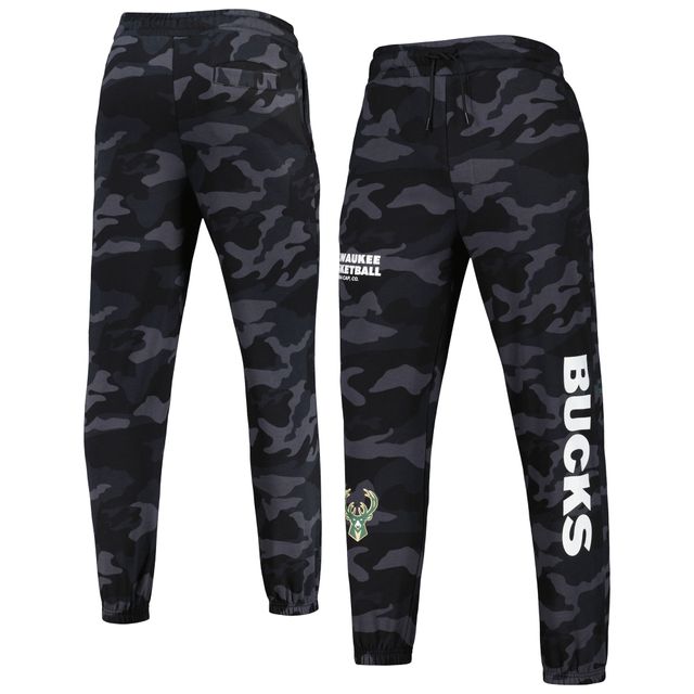 Pantalon de jogging Tonal Milwaukee Bucks New Era pour homme noir/camouflage