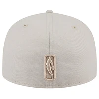 Men's New Era Stone Milwaukee Bucks Color Pack 59FIFTY Fitted Hat