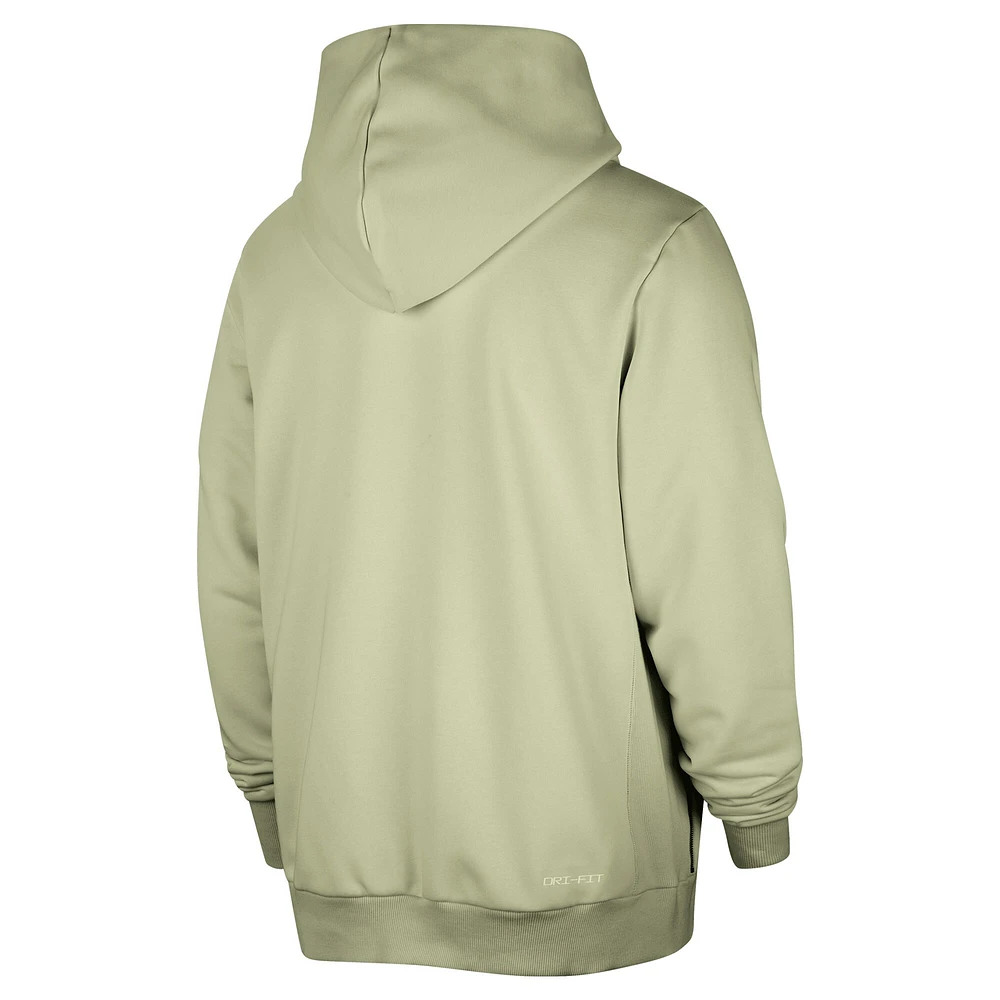 Men's Nike Green Milwaukee Bucks Authentic Standard Issue Full-Zip Hoodie Jacket