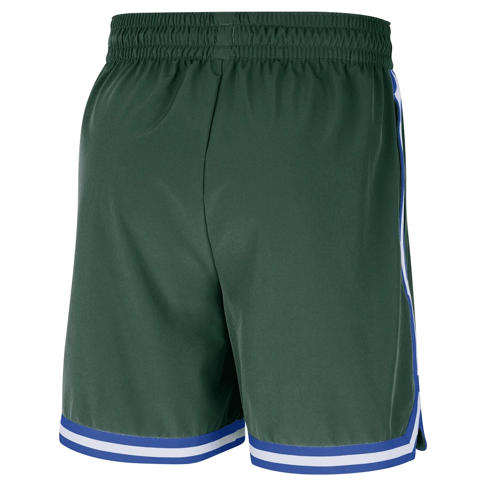 V110918 Bucks FA24 Short tissé Dri-Fit authentique NI4 d'avant-match 6" pour hommes SHTMEN FV2210-323 #33