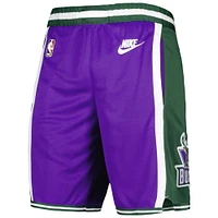 Men's Nike Purple Milwaukee Bucks 2022/23 Classic Edition Swingman Performance Shorts