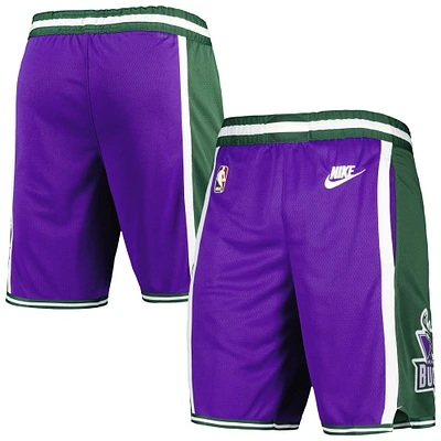Men's Nike Purple Milwaukee Bucks 2022/23 Classic Edition Swingman Performance Shorts