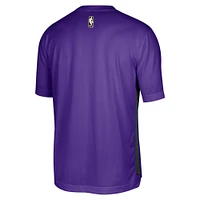 Men's Nike Purple Milwaukee Bucks Hardwood Classics Pregame Warmup Shooting Performance T-Shirt