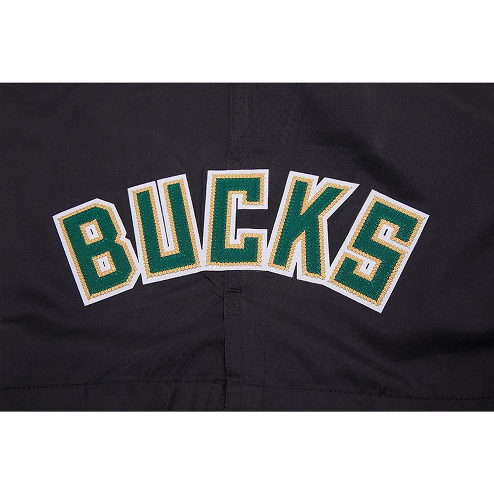 Men's Pro Standard Black Milwaukee Bucks Classics Woven Shorts