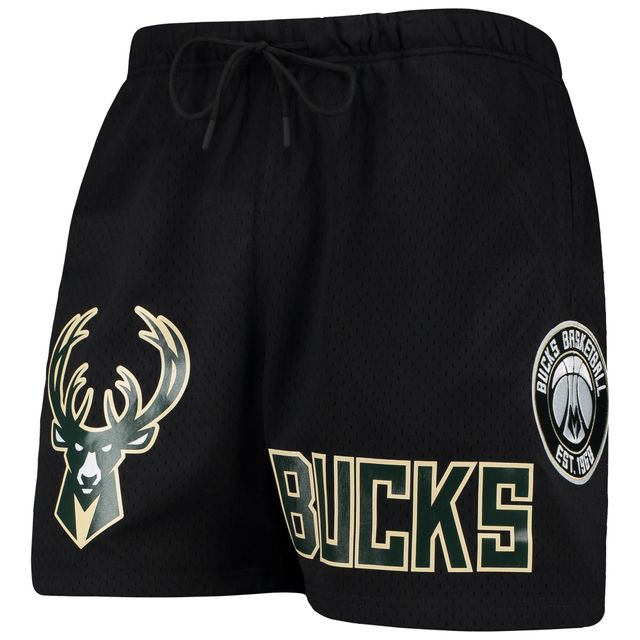 Short capsule Pro Standard Milwaukee Bucks en filet noir pour homme