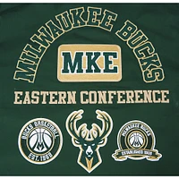 Men's Pro Standard Hunter Green Milwaukee Bucks Area Code Twill Full-Zip Jacket