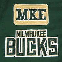 Men's Pro Standard Hunter Green Milwaukee Bucks Area Code Twill Full-Zip Jacket