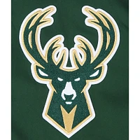 Men's Pro Standard Hunter Green Milwaukee Bucks Area Code Twill Full-Zip Jacket