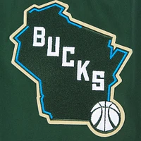 Men's Pro Standard Hunter Green Milwaukee Bucks Area Code Twill Full-Zip Jacket