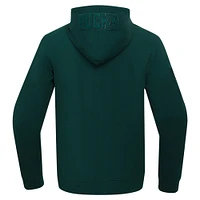 Men's Pro Standard Hunter Green Milwaukee Bucks Triple Tonal DK Full-Zip Hoodie Jacket