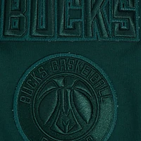 Men's Pro Standard Hunter Green Milwaukee Bucks Triple Tonal DK Full-Zip Hoodie Jacket
