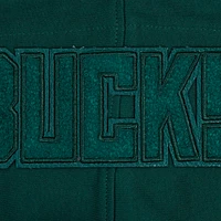 Men's Pro Standard Hunter Green Milwaukee Bucks Triple Tonal DK Full-Zip Hoodie Jacket