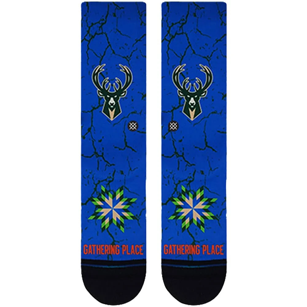 Chaussettes mi-mollet Stance Milwaukee Bucks 2022/23 City Edition 2.0 pour homme