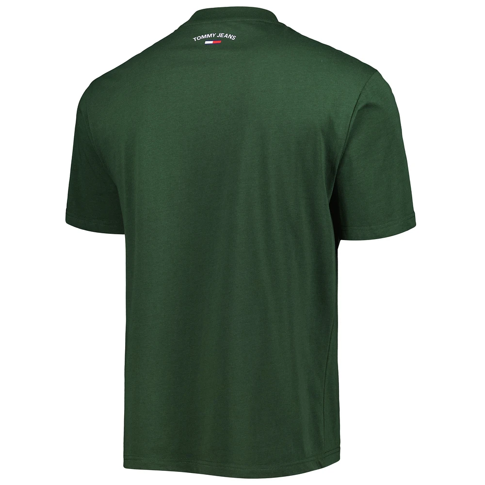 Men's Tommy Jeans Hunter Green Milwaukee Bucks Tim Backboard T-Shirt