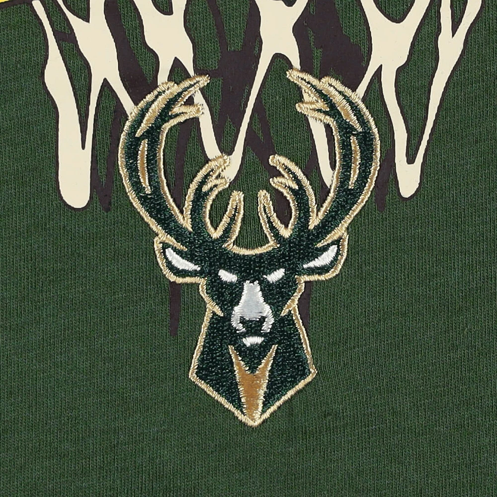 Men's Tommy Jeans Hunter Green Milwaukee Bucks Tim Backboard T-Shirt