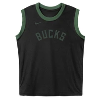 Preschool Black Milwaukee Bucks Mesh Tank Top and Shorts Set