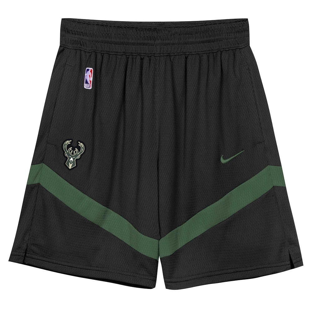 Preschool Black Milwaukee Bucks Mesh Tank Top and Shorts Set