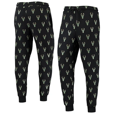 The Wild Collective Pantalon de jogging à logo intégral Milwaukee Bucks noir