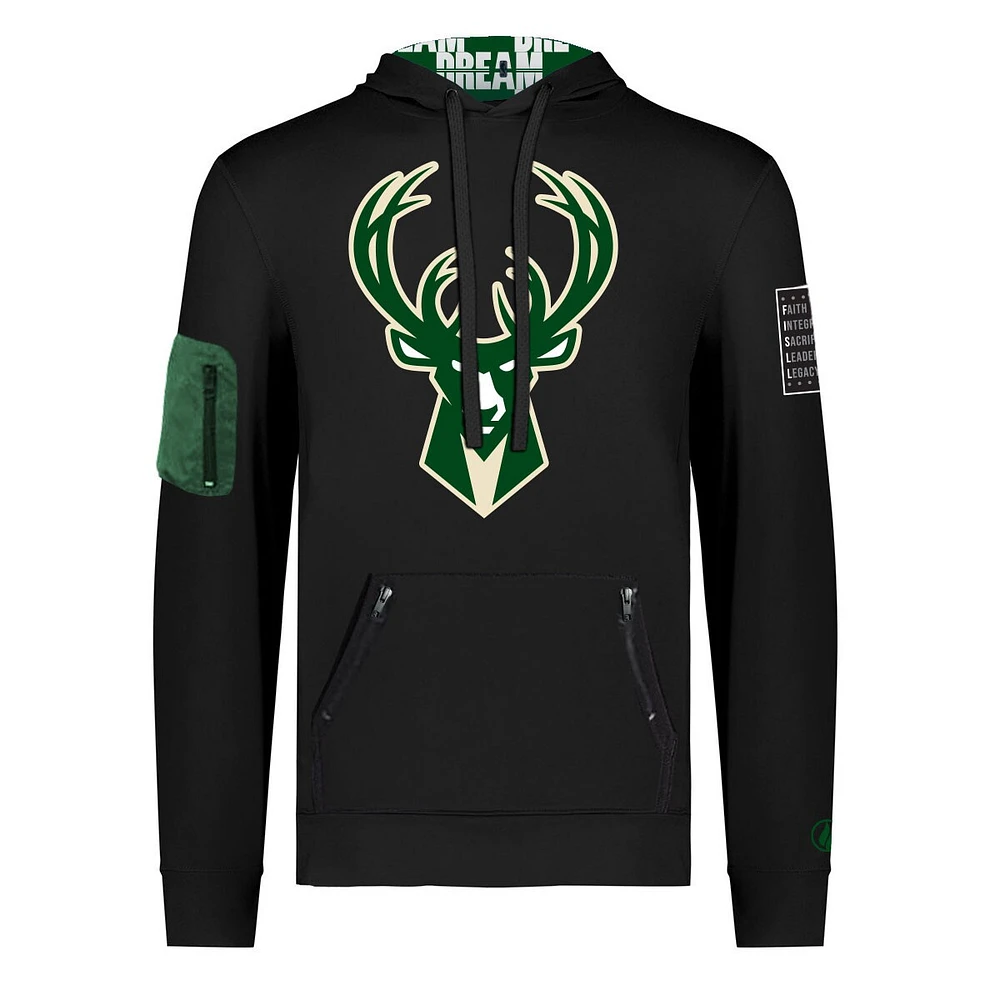 Unisex FISLL x Black History Collection  Milwaukee Bucks Pullover Hoodie