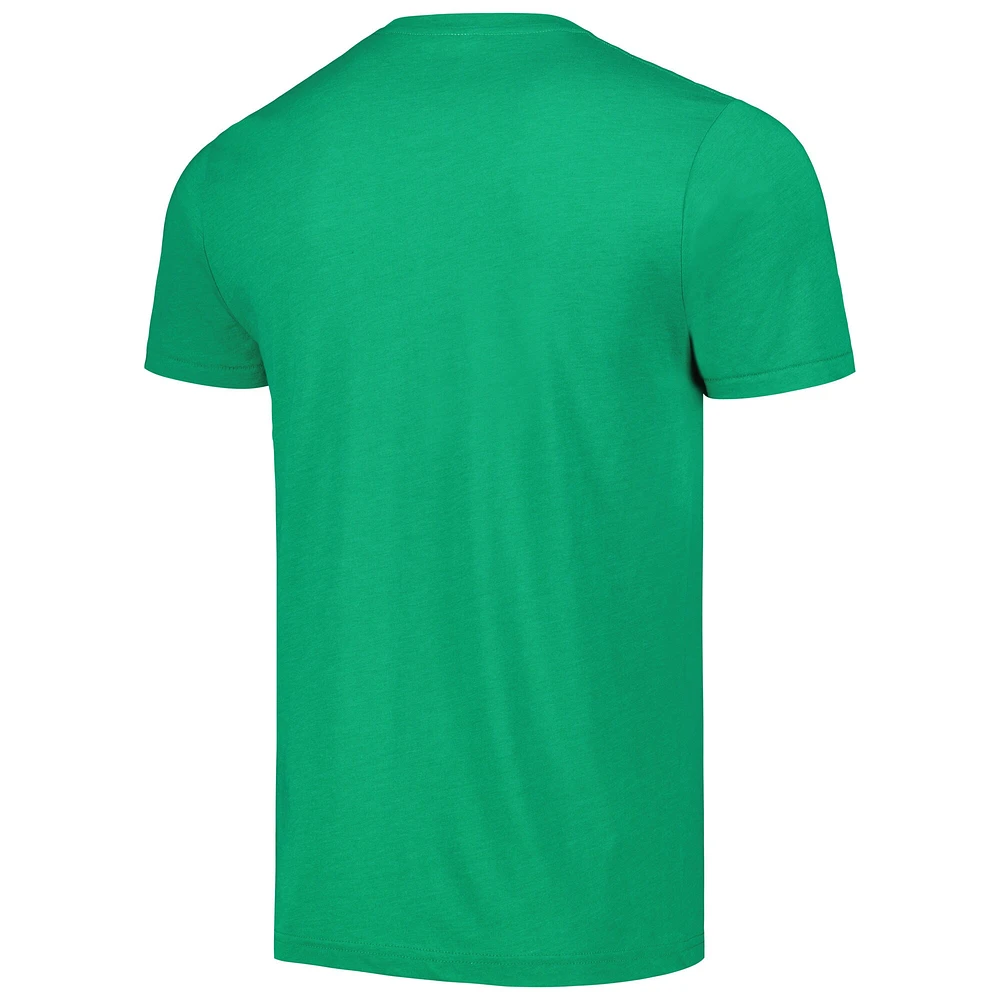 Unisex Homage Green Milwaukee Bucks Team Mascot Tri-Blend T-Shirt