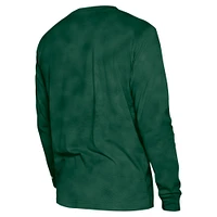 Unisex New Era  Hunter Green Milwaukee Bucks Oversized Essentials Enzyme Wash Long Sleeve T-Shirt