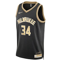 Unisex Nike Giannis Antetokounmpo Black Milwaukee Bucks  Select Series Swingman Jersey
