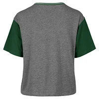 T-shirt à blocs de couleurs gris Milwaukee Bucks Rise Clubhouse Ziggy pour femme '47