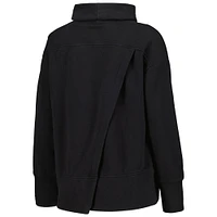 Women's Levelwear Black Milwaukee Bucks Sunset Pullover Sweatshirt