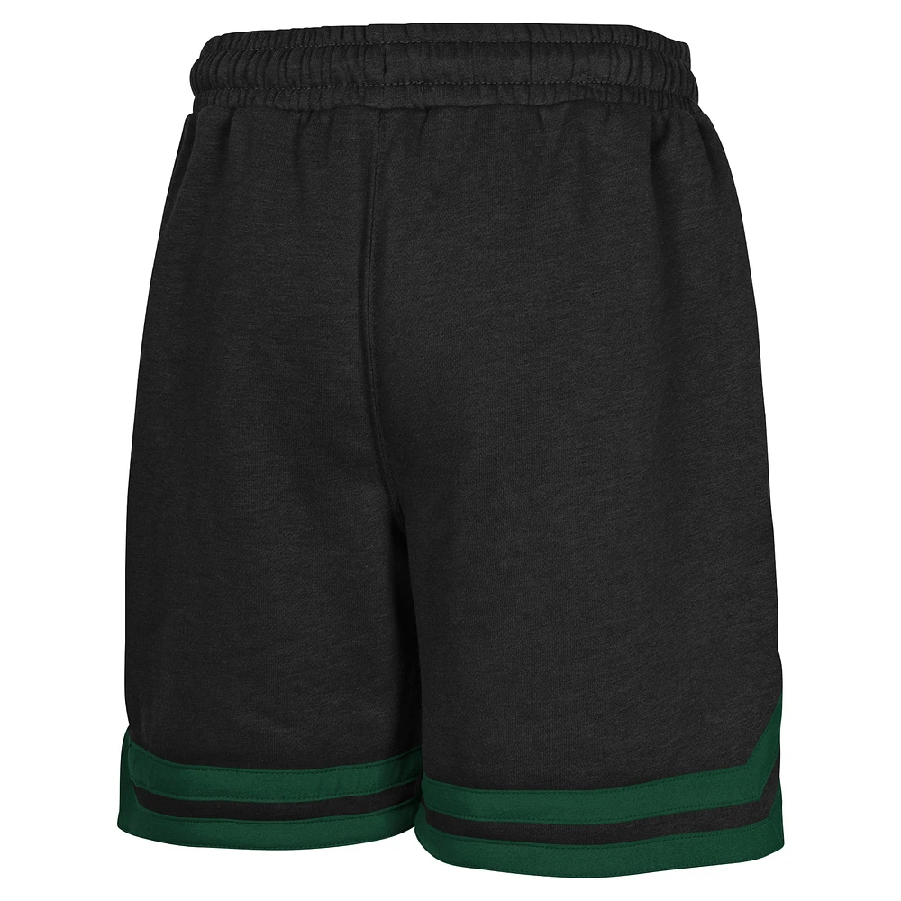 Youth Black Milwaukee Bucks Teardrop Fleece Shorts