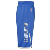 Youth Nike  Royal Milwaukee Bucks 2024/25 City Edition Swingman Performance Shorts
