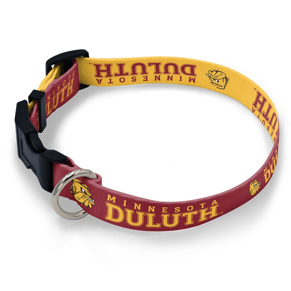 WinCraft Minnesota Duluth Bulldogs Collier réglable pour animal de compagnie taille moyenne