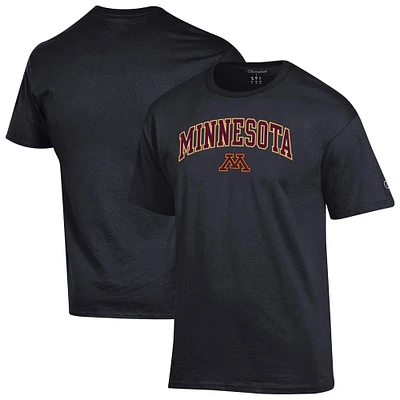 T-shirt noir avec logo Arch Over des Golden Gophers du Minnesota pour homme