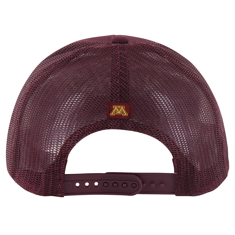 Men's '47 Maroon Minnesota Golden Gophers Garner Trucker Adjustable Hat