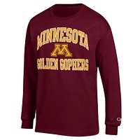 T-shirt à manches longues Champion Minnesota Golden Gophers High Motor pour homme